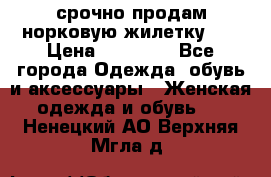 срочно продам норковую жилетку!!! › Цена ­ 13 000 - Все города Одежда, обувь и аксессуары » Женская одежда и обувь   . Ненецкий АО,Верхняя Мгла д.